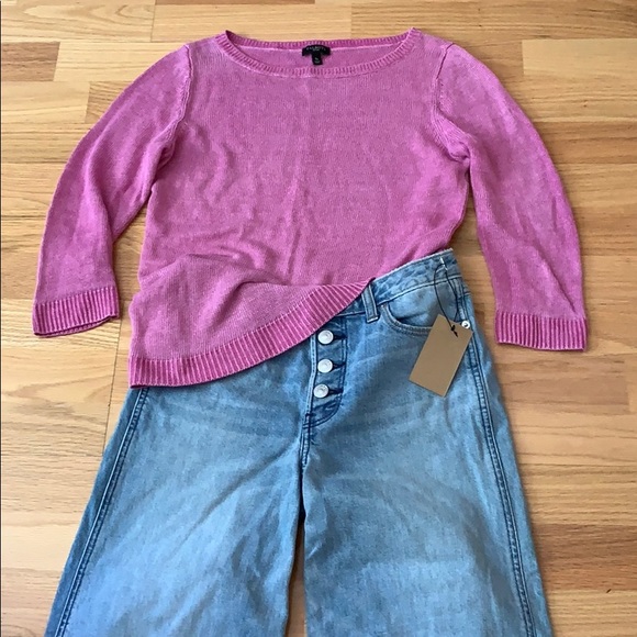Talbots 💕💜 linen boatneck top - Picture 12 of 16